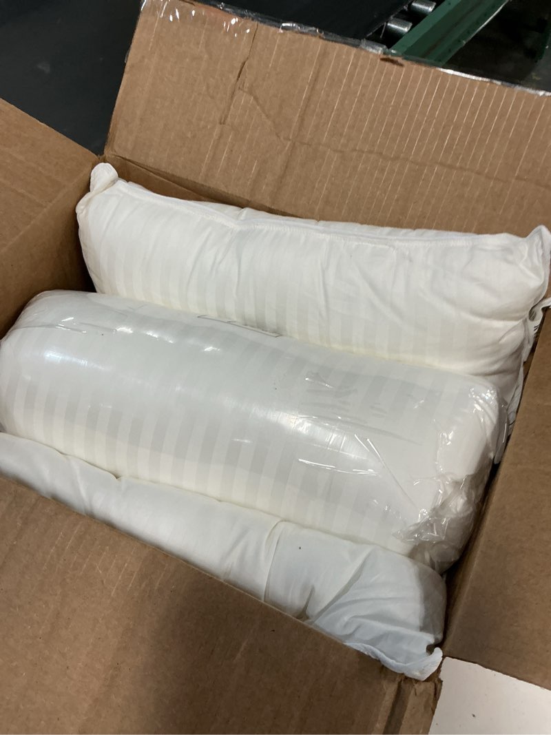 Condition photo showing Good Condition for beckham hotel collection bed pillows king size set of 2 | down alternative pillow for back, stomach or side sleepers king white