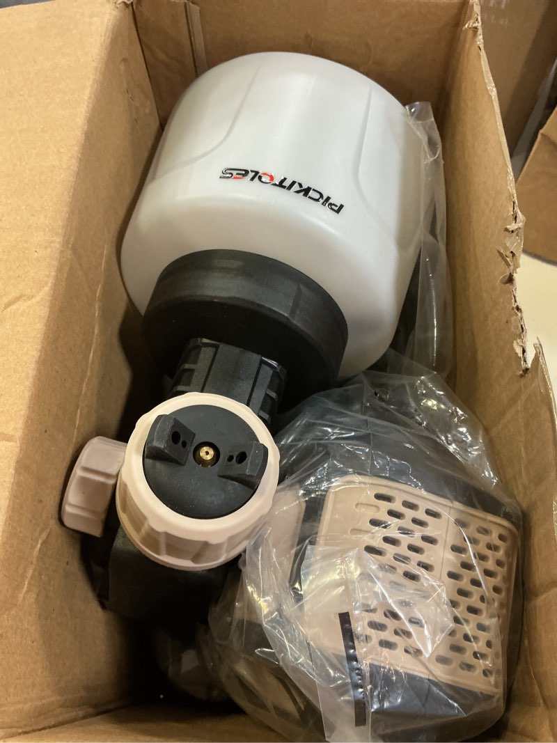 Condition photo showing Good Condition for 1000w hvlp paint sprayer high-efficiency electric spray gun with 6 nozzles,variable patterns adjustable flow, 47oz (1400ml) detachable container,easy to clean for home improvement projects battlefield
