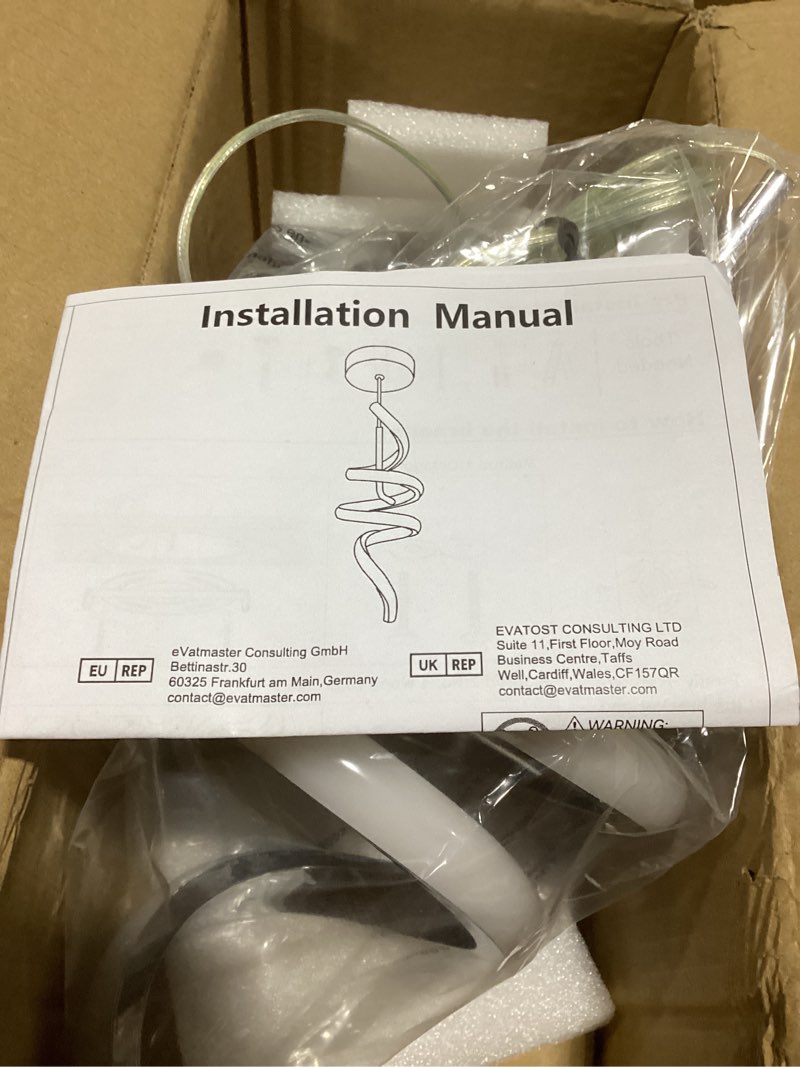 Condition photo showing As Is for Chrome Pendant Light,4000K Modern LED Pendant Lights Kitchen Island,Adjustable Pendant Lighting Over Island Hanging Pendant Light Fixtures for Kitchen Dining Room Hallway Foyer, 1 Pack