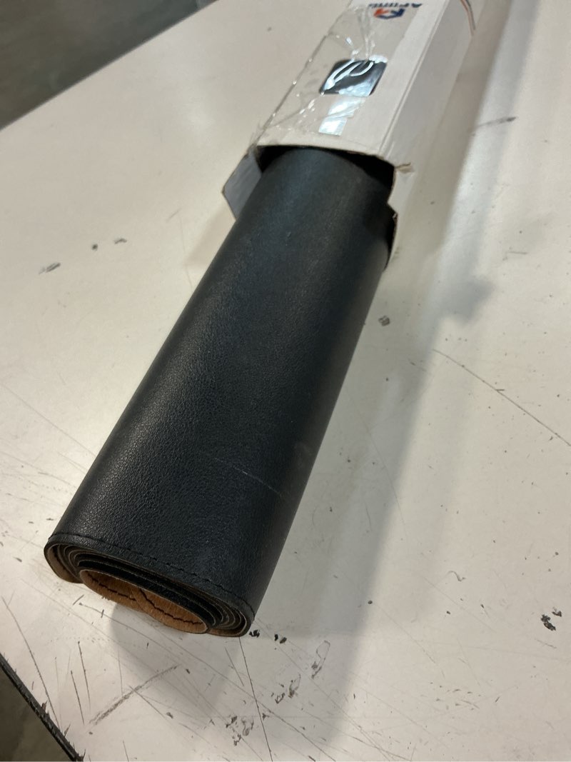 Condition photo showing Good Condition for Large Desk Mat 47" x 23.7",Leather Desk mat,Double-Sided Desk Pad,Desk matt for Desktop,Large Mouse Pad,Office Desk mat,Waterproof Desk Blotter pad for Office&Home(Black+Cork) 47in*23in Black