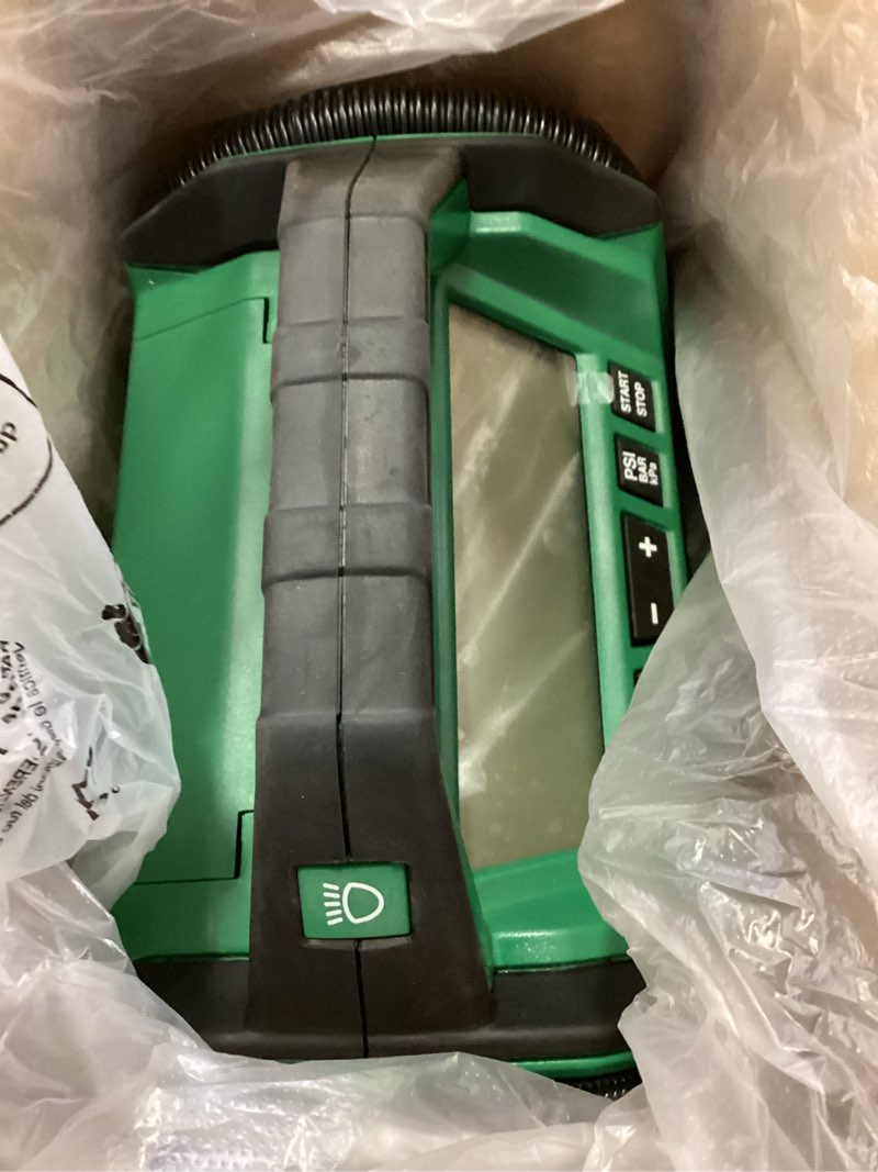 Condition photo showing Good Condition for metabo hpt multivolt 18-volt li-ion air inflator (power source: battery/car/electric)