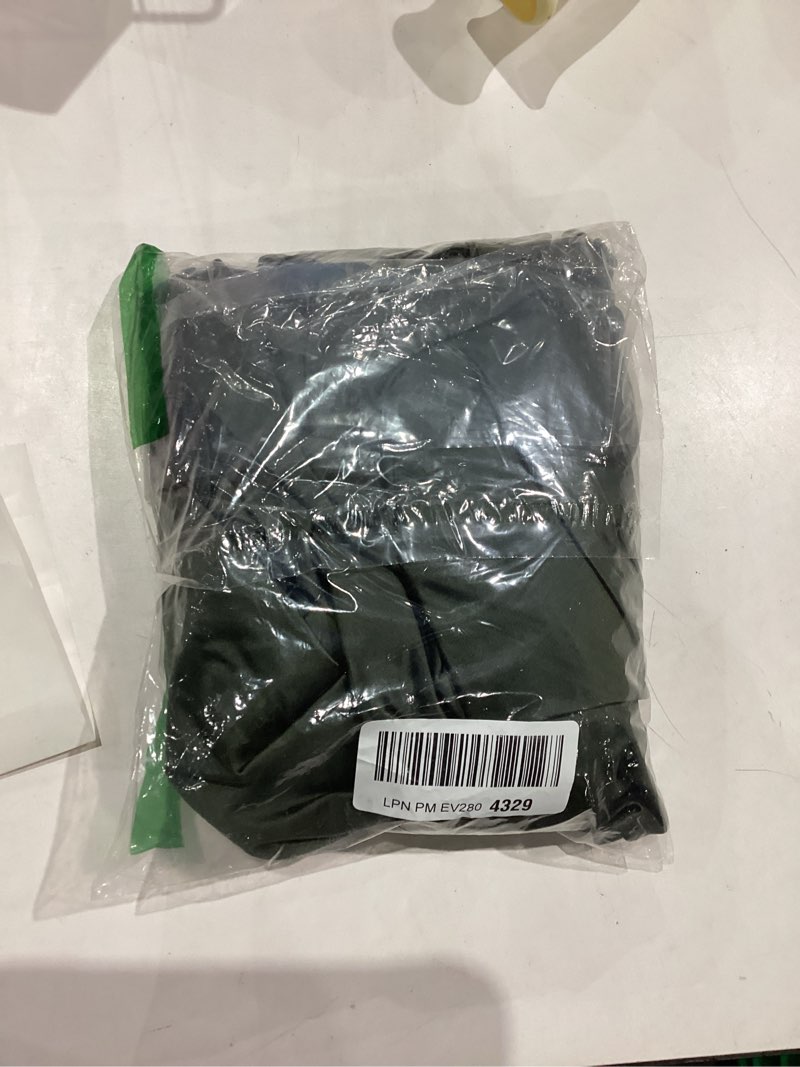 Condition photo showing New/Like New for LAGSHIAN Women's Summer V Neck Sleeveless Bodycon Ruched Irregular Hem Cocktail Party Satin Flowy Maxi Dress Army Green Large
