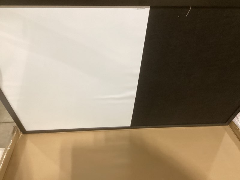 Condition photo showing As Is for Ireer Framed Bulletin Board 36 x 24 Inches Magnetic Cork and Whiteboard Combo Dry Erase and Cork Board Combo for Wall Mounted Presentation Supplies Home Office School