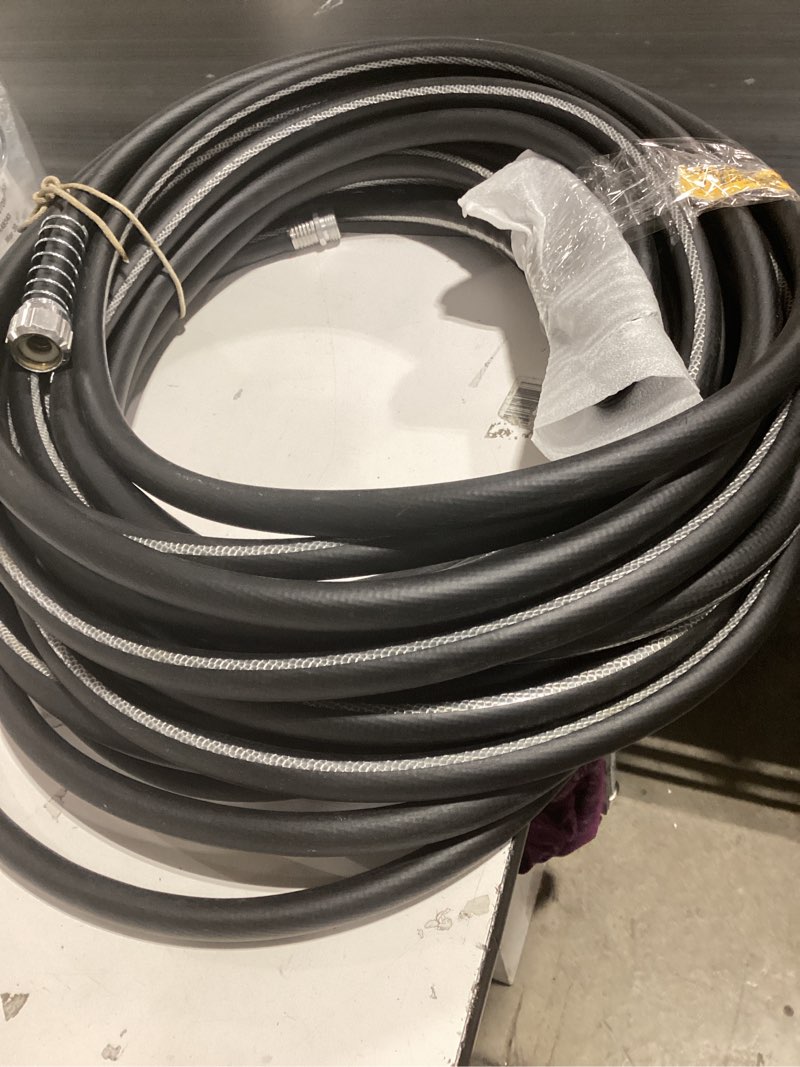 Neverkink Max Teknor Apex 5/8-in x 100-ft Contractor -Duty Kink Free Vinyl Black Coiled Hose