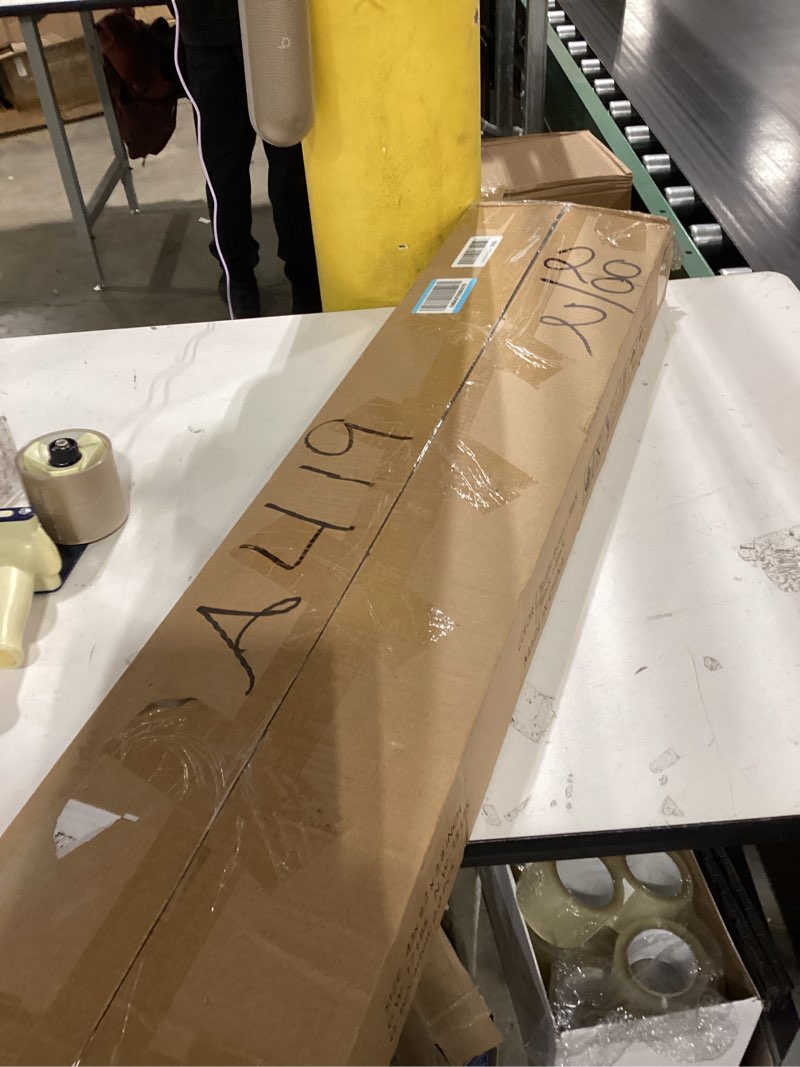 Condition photo showing As Is for GRLEAF 2 Pack Adjustable Height Narrow Console Table with Power Outlets, 78.7" Long Sofa Table with Charging Station Behind Couch Table Skinny Entryway Table for Living Room and Hallway – Black Black 2