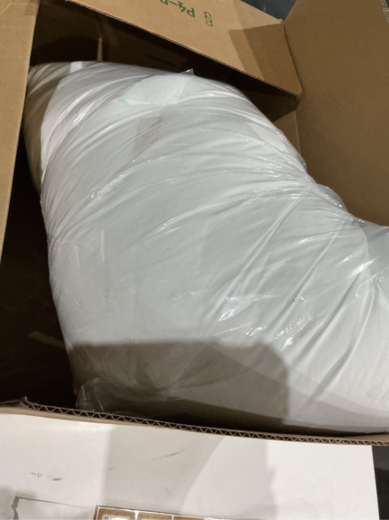 Condition photo showing As Is for (similar to )jicuse bed pillows for sleeping 1 pack,standard size,luxury hotel collection pillow,soft fluffy and great support down alternative filling,gusseted pillow for side and back sleepers(20x26) standard (pack of 1)