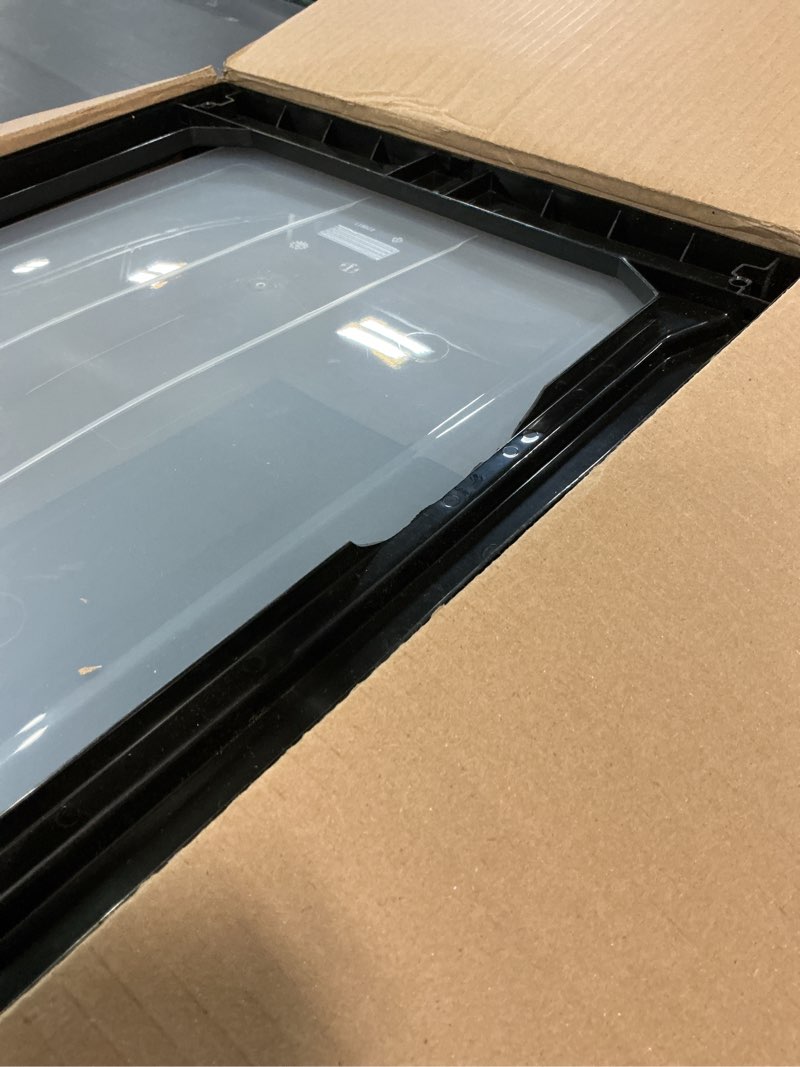 Condition photo showing As Is for IRIS USA 30 Qt. Plastic Drawer Storage Organizer Stacking Drawers, 2-Pack, Stackable Unit with Sliding Drawer for Clothes Bedroom Kitchen Under Sink Pantry Craft Room Bathroom Dorm Office, Black 2 Pack 30 Qt.