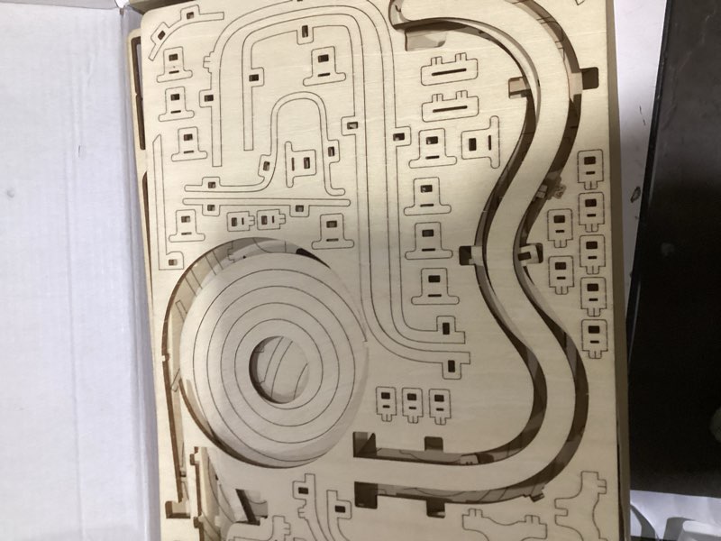 Condition photo showing New/Like New for 3D Wooden Puzzles Marble Run Chain Kit, Wood Creative Mechanical Puzzles Assembly Model Building Kits to Build for Adults & Kids, DIY Wooden Puzzle Hobbies Toys for Adults &Teens Gifts