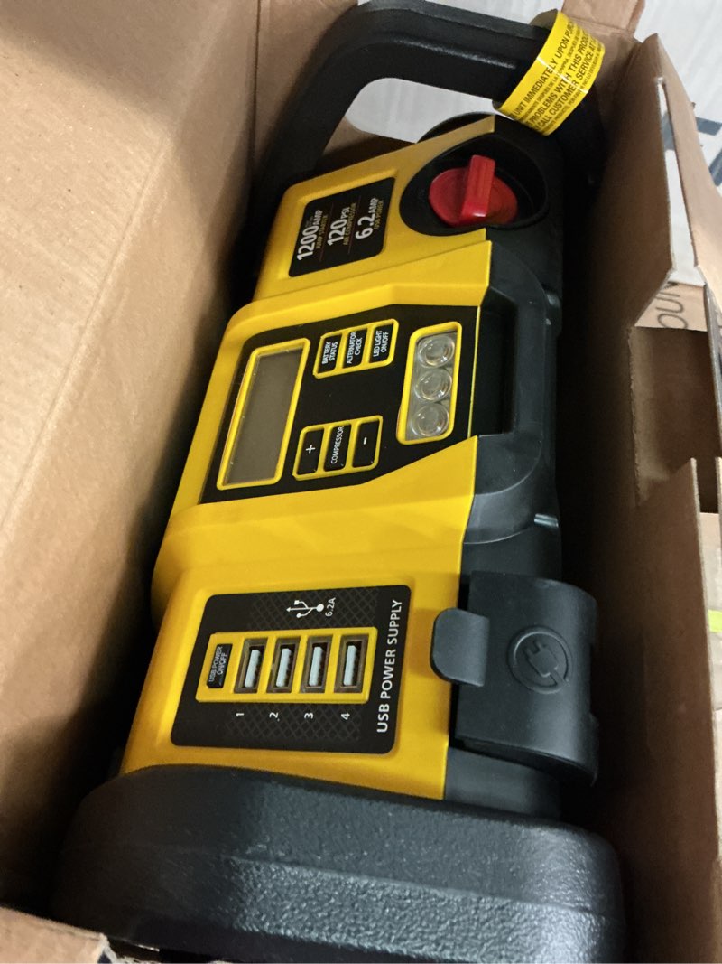 Condition photo showing Good Condition for stanley fatmax professional power station with 120 psi air compressor
