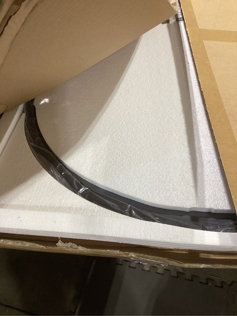 Condition photo showing Good Condition for Vanity Bathroom Mirror for Wall, 40"x30" Arched Bathroom Mirror for Over Sink, Arched Metal Frame for Bedroom, Living Room, Entryway, Hanging or Leaning, Black Black 40"L x 30"W