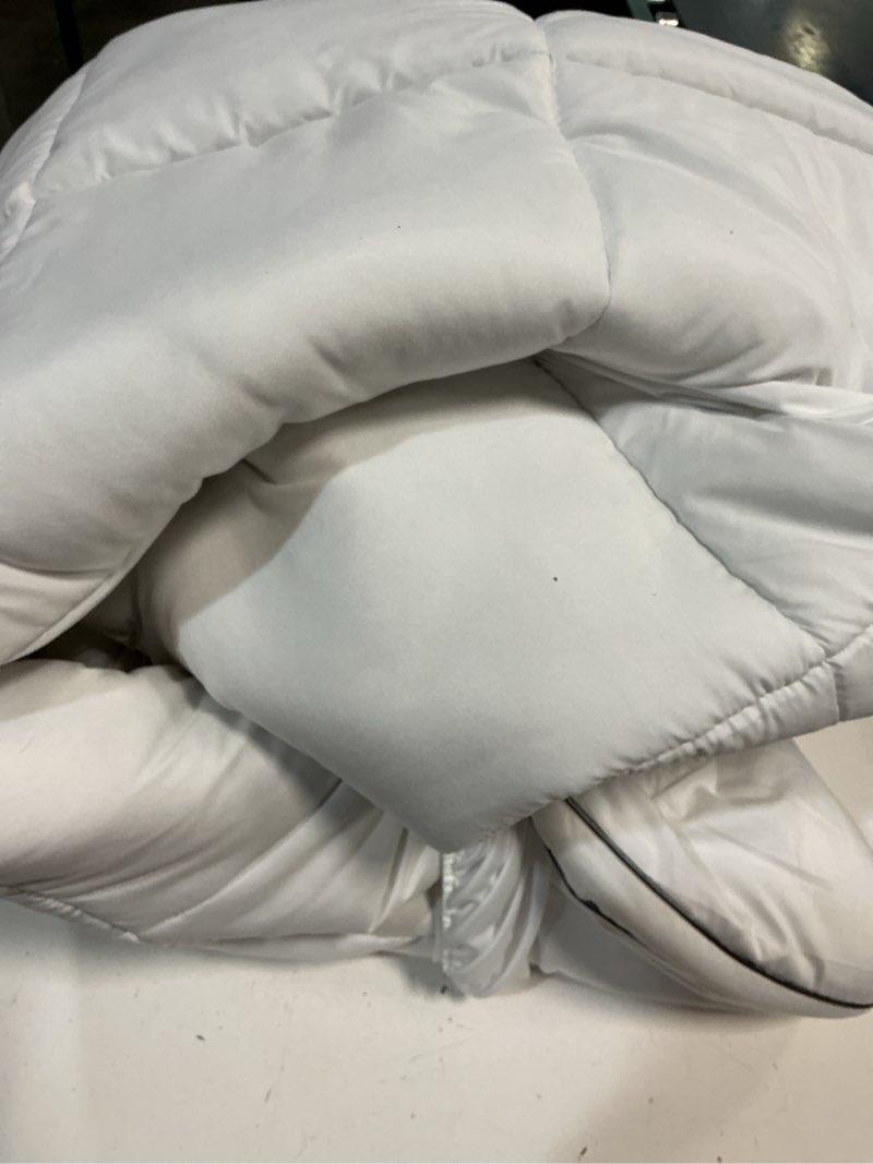 Condition photo showing As Is for Mattress Topper King,Extra Thick Mattress Pad Cover for Back Pain,Cooling Mattress Protector with 8-21 Inch Deep Pocket,Overfilled Down Alternative Filling White King