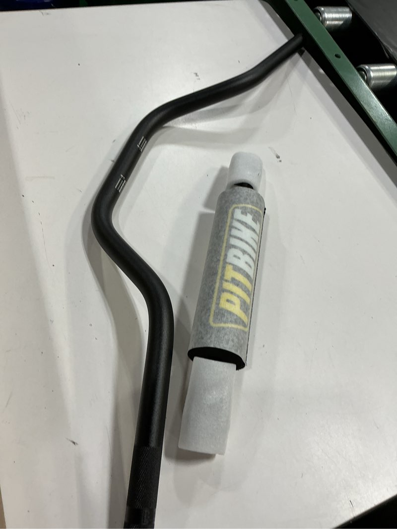 Condition photo showing As Is for RUTU Handlebars 7/8 Inch for Motorcycle? Universal Dirt Bike Handle Bar with Crossbar Pad Mid-Rise Mini Bike Handlebar for Motocross ATV Quad - Black