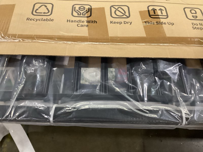 Condition photo showing Good Condition for cumbor 36" extra tall 29.7-51.5" baby gate for stairs, easy walk through dog gates for doorways extra wide, pressure mounted tall pet gate indoor, safety auto-close child gate for kids, black black 29.7-51.5"w x 36"h