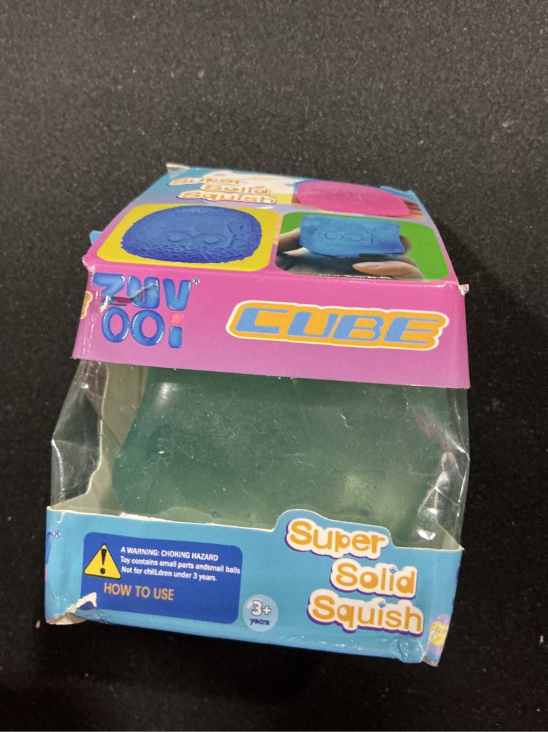 Condition photo showing Good Condition for Stress Cube Squishy Stress Balls for Adults Kids Sensory Fidget Toy for Your Best Mellow and Chill - Fidget Ice Cubes-Square Shape with Filling in Blue