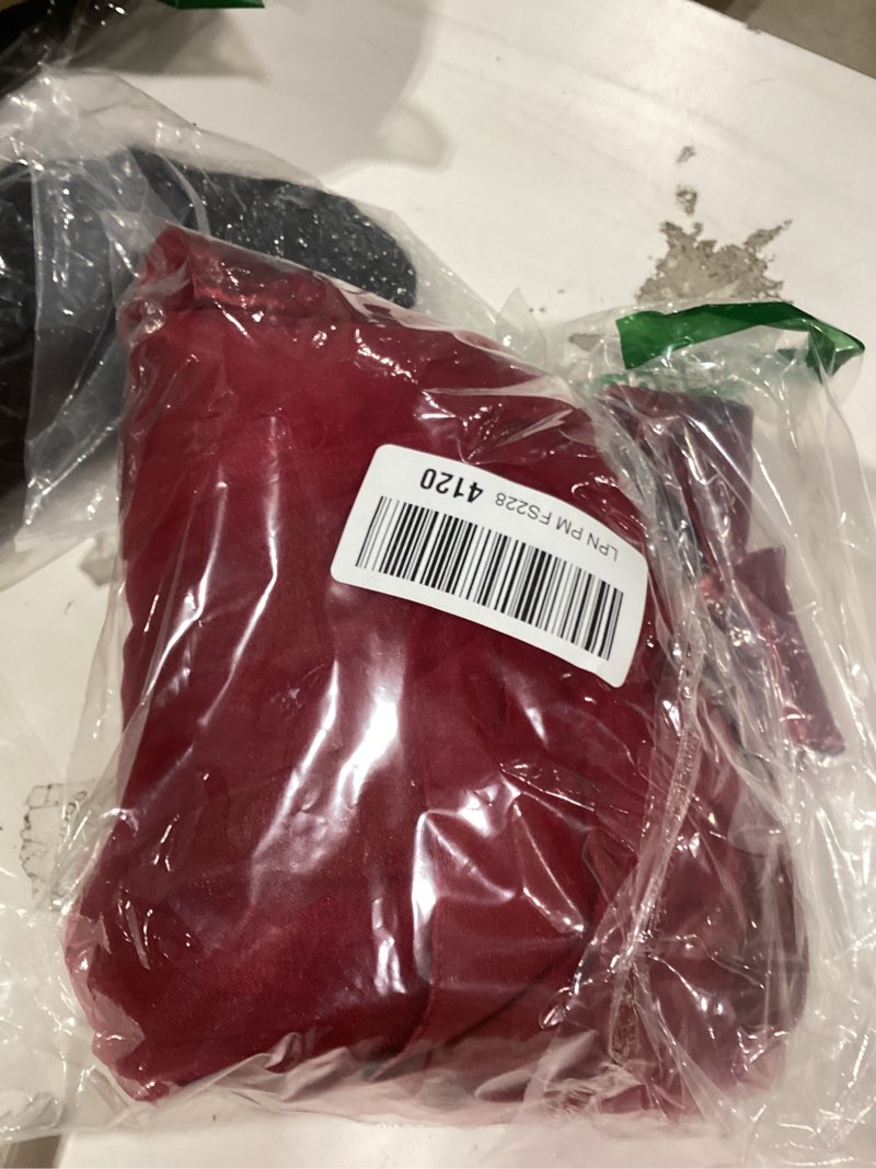 Condition photo showing New/Like New for baby girls dress formal bowknot tutu backless puffy tulle gowns princess wedding baptism pageant birthday party wear 3-4t wine red