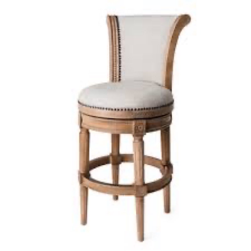 maven lane pullman stool with fabric upholstery