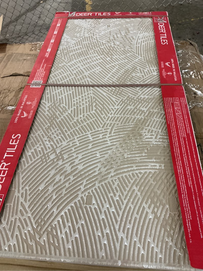 Condition photo showing Good Condition for deer tiles flooring (2 boxes)