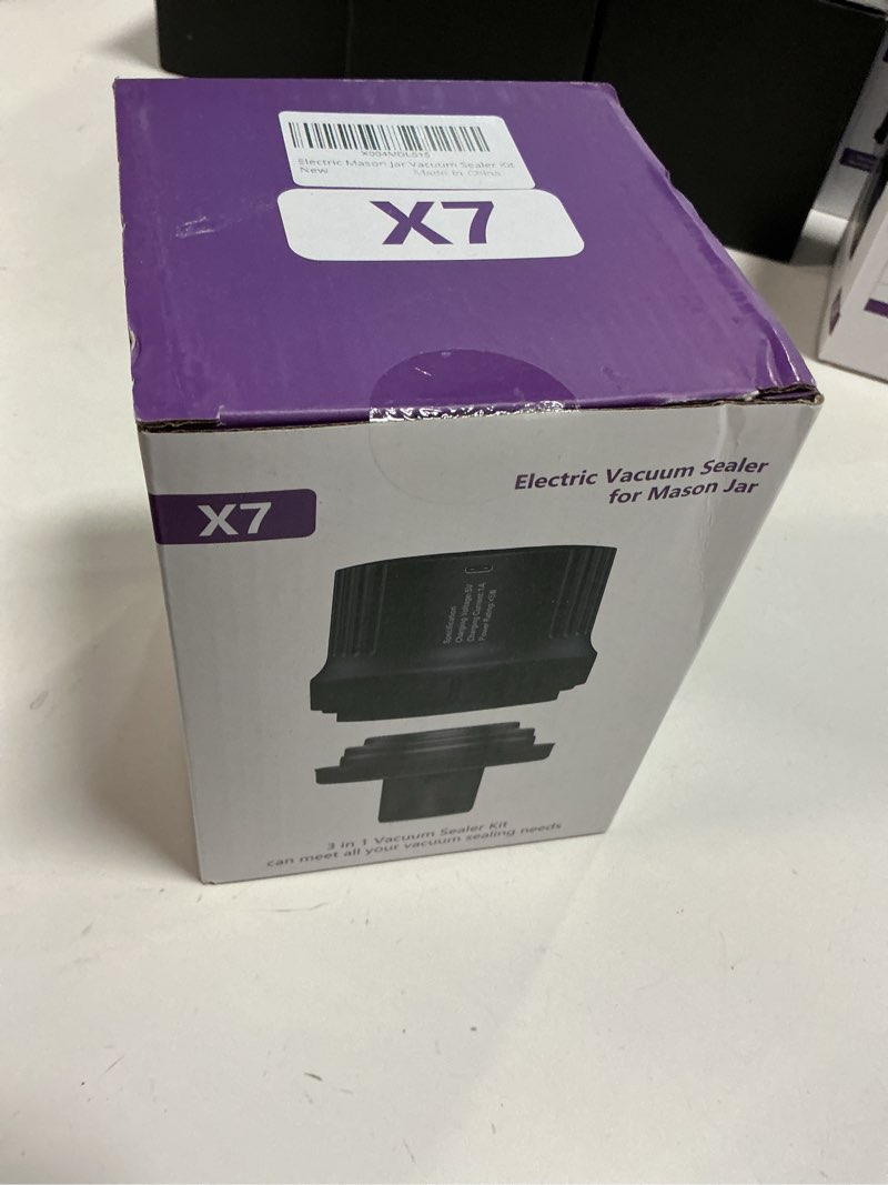 Condition photo showing New/Like New for Plateful Electric Mason Jar Vacuum Sealer Kit (Lids Included) For Wide Mouth And Regular Mouth Jars, Portable Jar Vacuum Sealer, Canning Machine Food Storage, Includes Lids, Opener, Charger