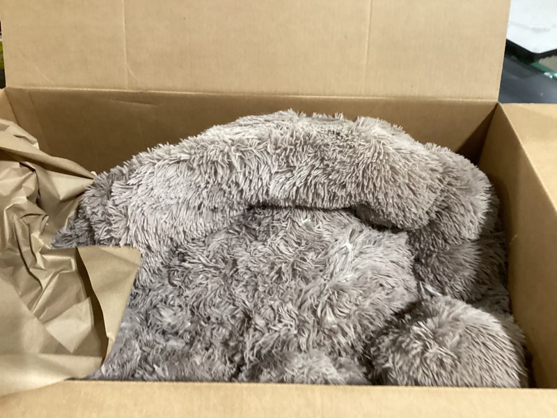 Condition photo showing Good Condition for Washable Dog & Cat Bed for Ultra Large Small Medium Size Pet, Calming Donut Round Cute Warming Mat House Supply Indoor, 8 Sized Deal Necessity Essential Furniture for Boy Girl Puppy Kitten kitty Camel X-Large