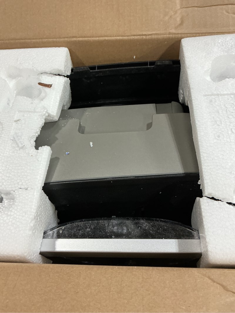 Condition photo showing As Is for bonsen 14-sheet paper shredder for home office, heavy duty cross cut shredder with 5.3 gal pullout bin, quiet shredder for cds/credit card/staple, p-4 security, anti-jam system 14-sheet cross cut