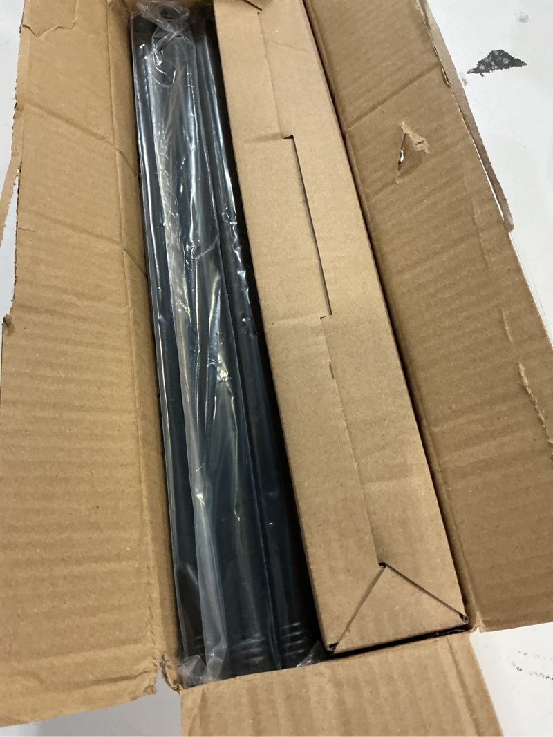Condition photo showing New/Like New for curtain rods for windows 48-84 inch,3/4 inch heavy duty adjustable decorative curtain rod with modern finials,2 pack window rods for bedroom, living room,patio and kitchen 16"-84"|2 pack black