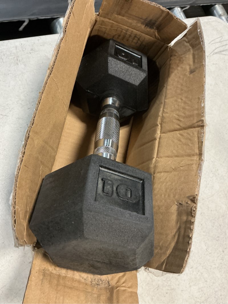 Condition photo showing Good Condition for cap barbell coated dumbbell weight | multiple options pairs & sets chrome handle 10 lb - pair