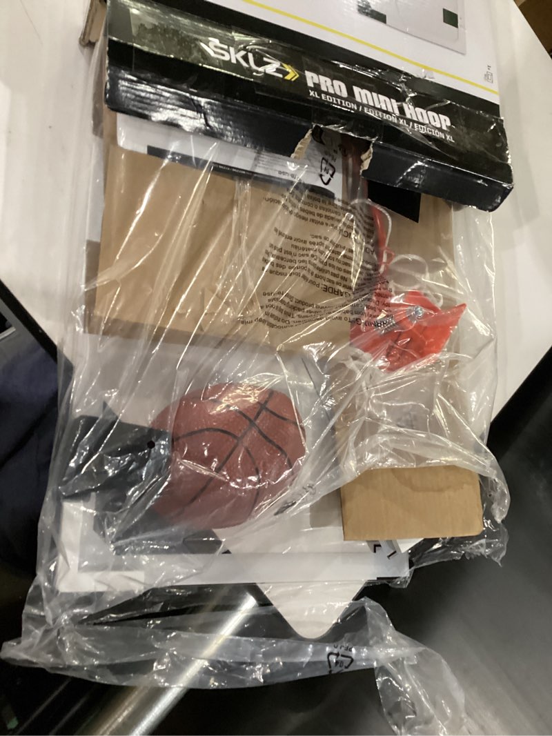 Condition photo showing New/Like New for SKLZ Pro Mini Indoor Basketball Hoop - Over The Door – Portable - Great For Home, Dorms, Offices, and Gifts XL