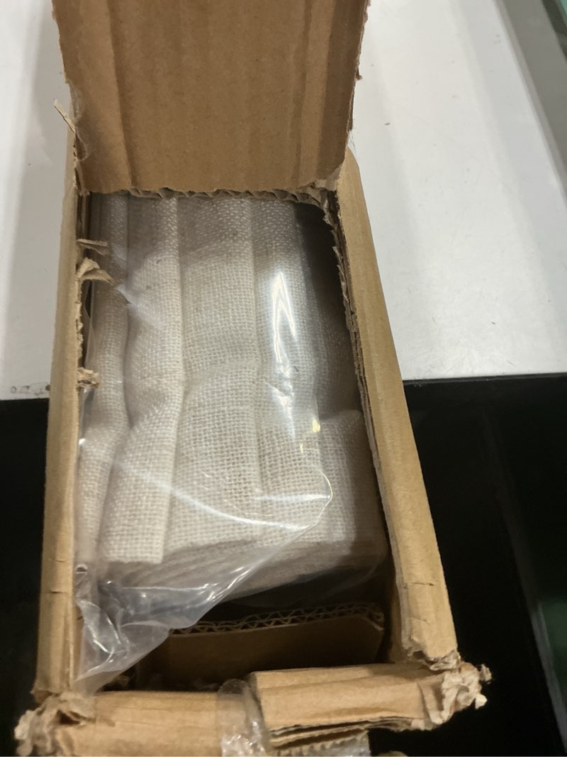 Condition photo showing New/Like New for everyday celebration linen blend cordless roman blinds – light filtering pull down window treatment for home, indoor shades & blinds (40x64 natural) natural 40"w x 64"h