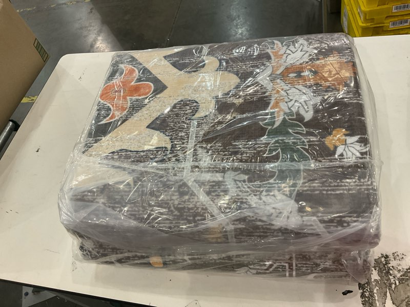 Condition photo showing New/Like New for Area Rug-Natural Floral Pattern