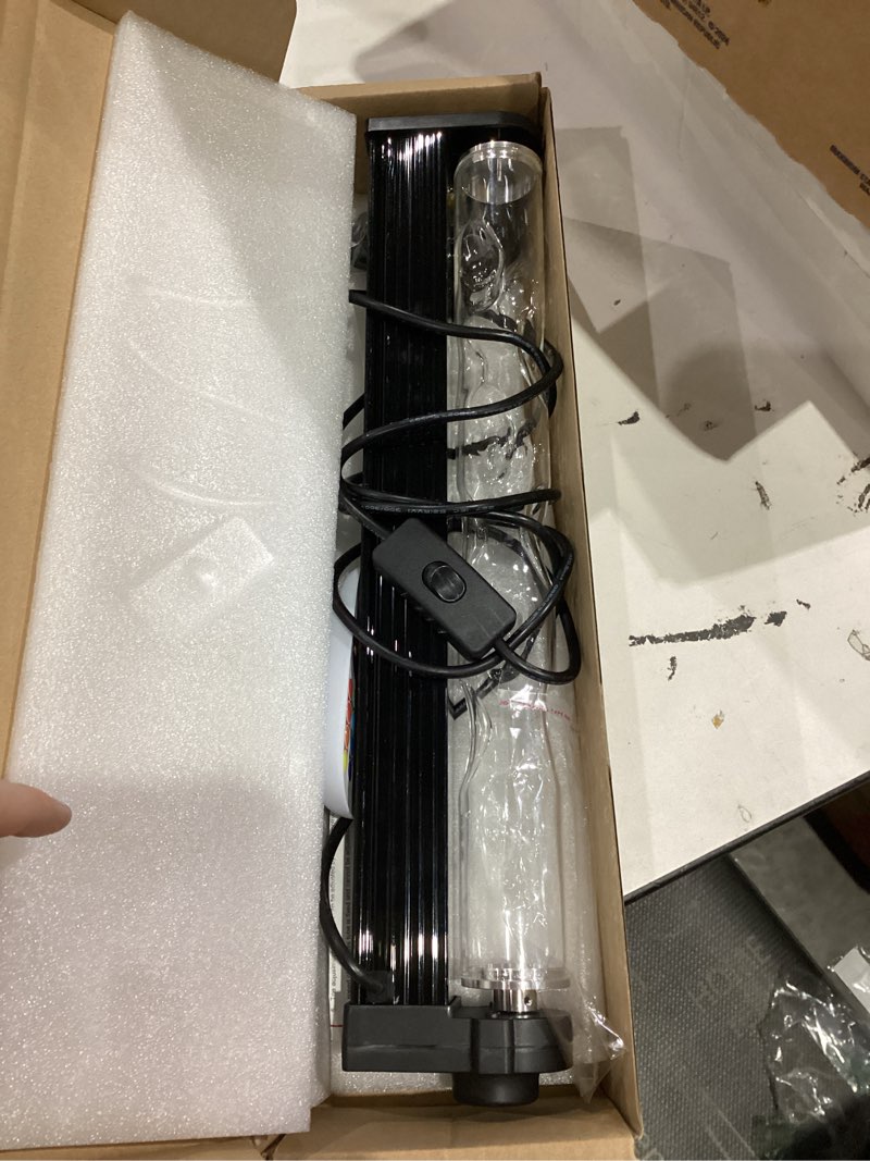 Condition photo showing As Is for 16.2inch Dynamic Wave Wall Light Bar, 30W LED Ocean Wave&Aurora Projector Light with Remote, RGBW Flowing Water Ripple Light for Bedroom, Gaming Room, Living Room, Home Decor, Ambient Mood Lighting