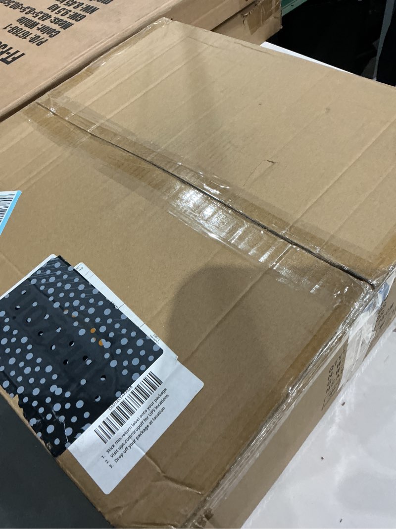 Condition photo showing New/Like New for (Black)Enclosed Ceiling Fans with Lights Remote Control, Low Profile Ceiling Fan Light's Memory Mode, 3 Colors Dimmable LED 6 Speeds, 20 inches, Timing Reversible Blades - White