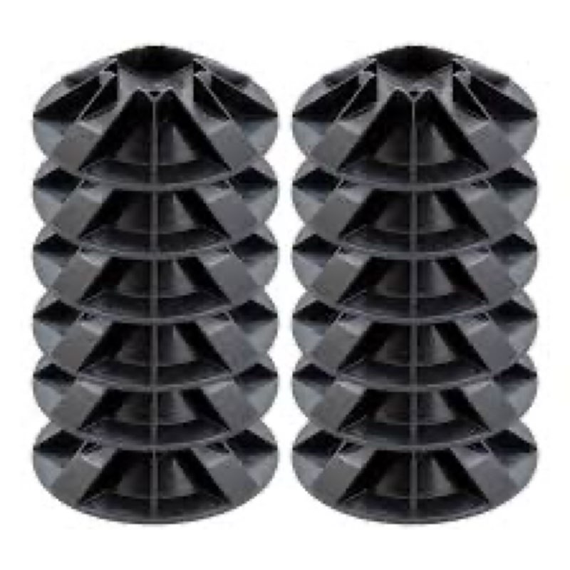 12 Pack Foundation Deck Blocks, Deck Post Foundation Accommodates 3.5 x 3.5 Inch Wood Posts and 1.5 