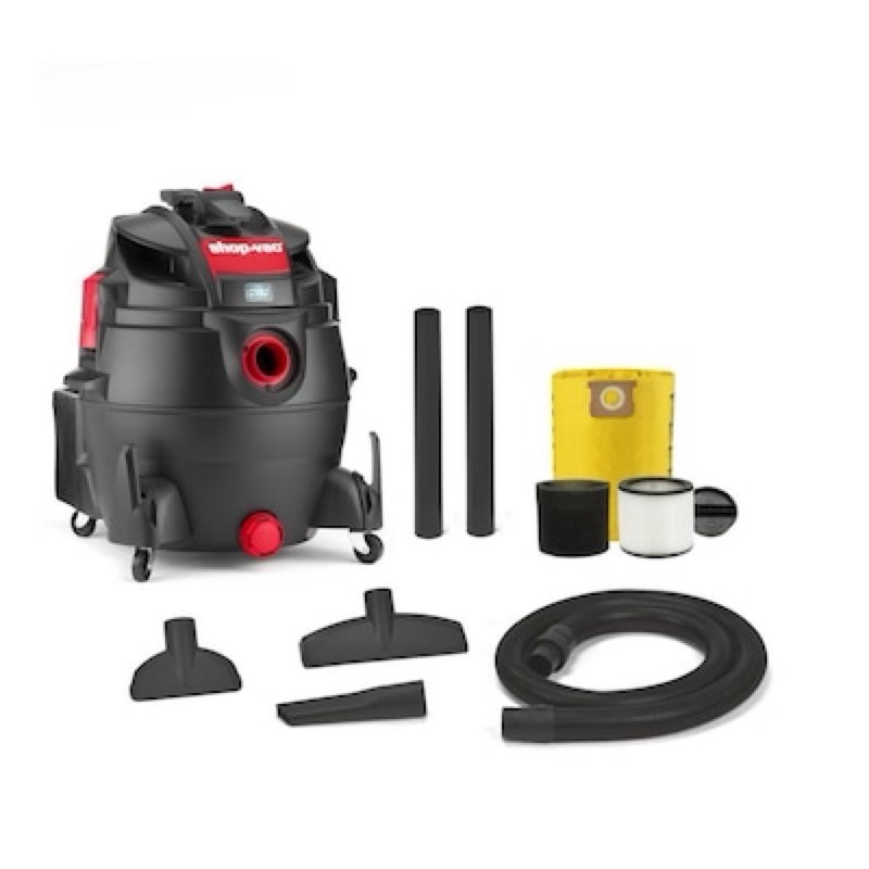 shop-vac 16-gallon 6.5 hp corded wet/dry shop vacuum with accessories included