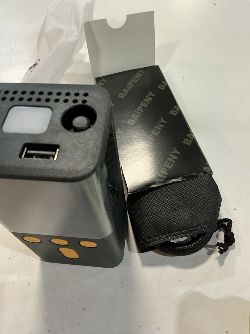 Condition photo showing Good Condition for portable tire inflator for car 150 psi, 4x faster car tire pump with pressure gauge, large dual digital screen and auto off function, led light