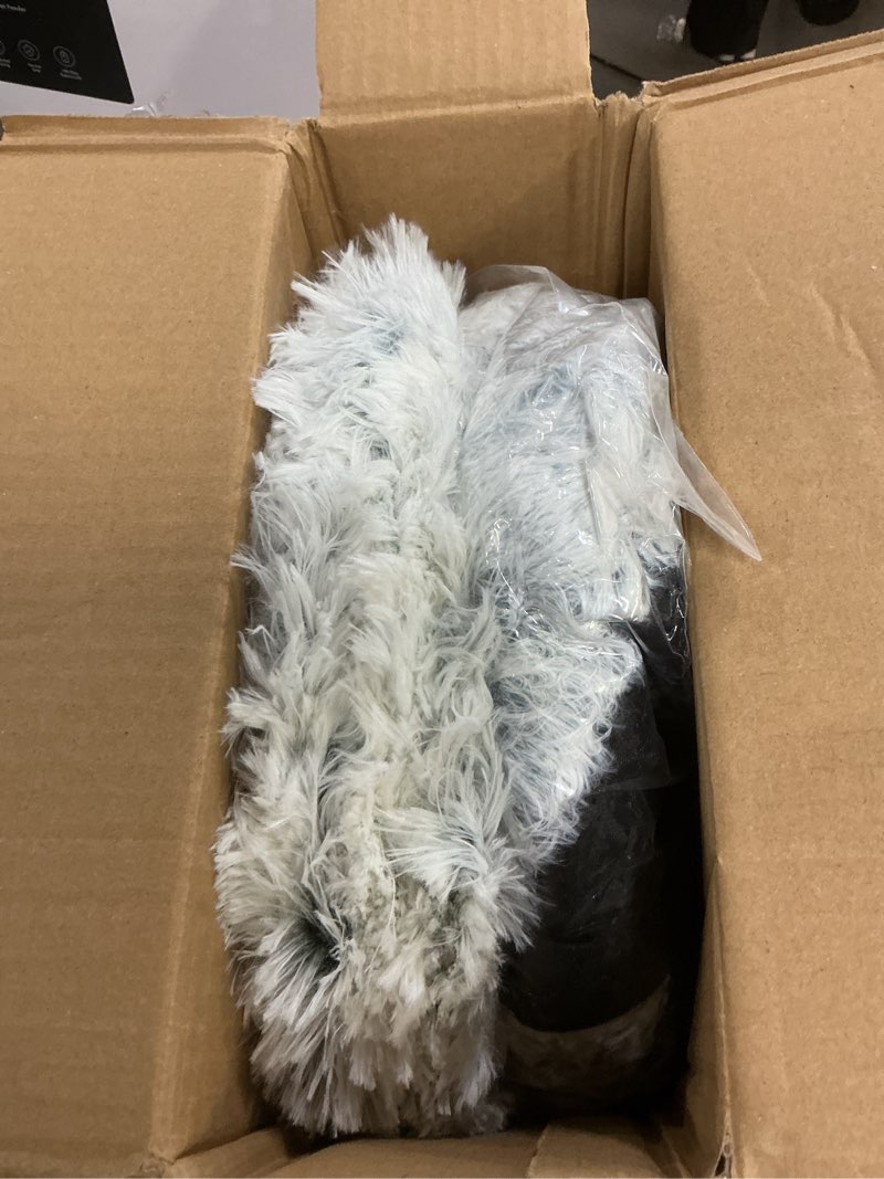 Condition photo showing Good Condition for Cat Tunnel Bed for Indoor Cats, Peekaboo Cat Cave with Washable Soft Play Mat, Furry Cat Tube, for Kitten/Puppy/Rabbit, Grey