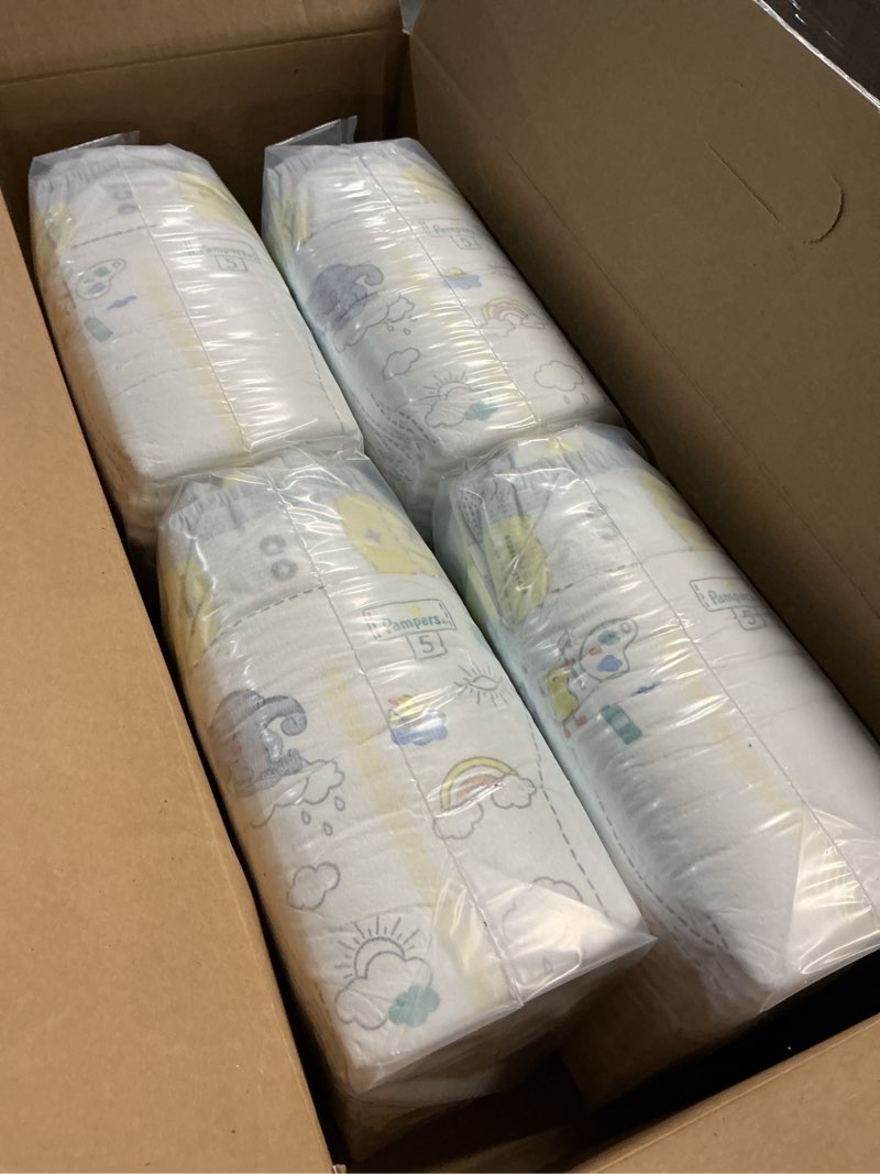 Condition photo showing Good Condition for pampers baby diapers - swaddlers - size 5, 104 count, ultra absorbent disposable infant diaper size 5 104