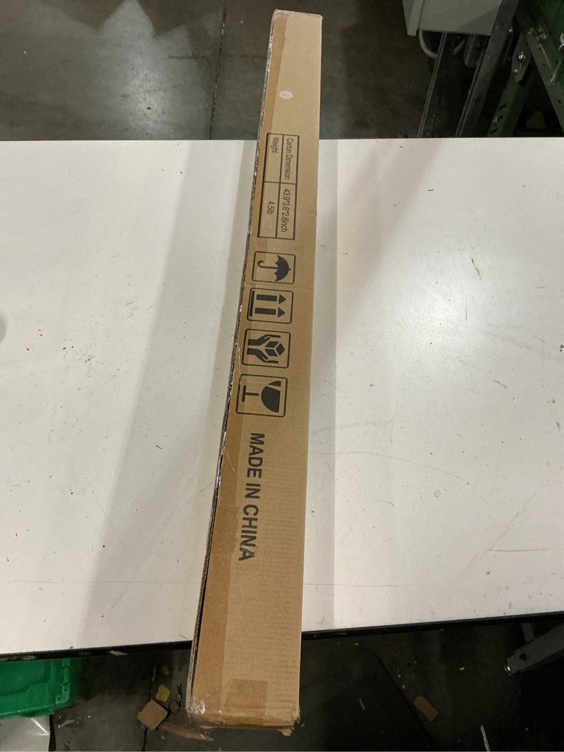 Condition photo showing New/Like New for tension curtain rod by ezfurni, 42-123 inches, heavy duty tension rods for windows, adjustable spring loaded curtain rods no drilling, renter friendly, hold up blackout curtains and non slip, white white 42-123 inches
