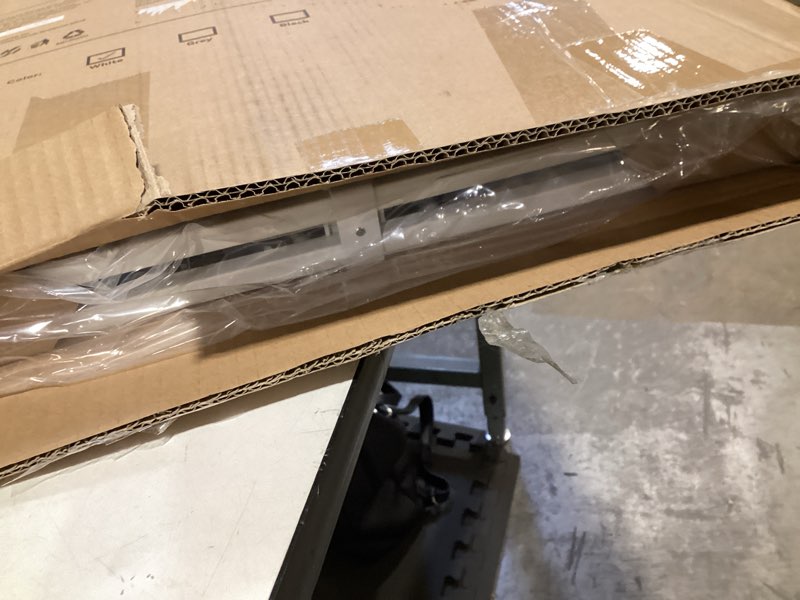 Condition photo showing Good Condition for adjustable baby safety swing gate, hardware-mounted metal gate for stairs and doorways, secure latch for kids and pets (white, 24"-40.5" w x 28.75" h) white 24"-40.5"w x 28.75"h