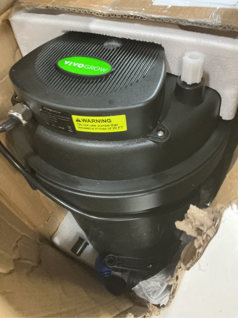 Condition photo showing As Is for bio pressure pond filter, with 13w uv-c light, 1840 gph suitable for koi ponds up to 1000 gallons or landscape pools up to 2100 gallons