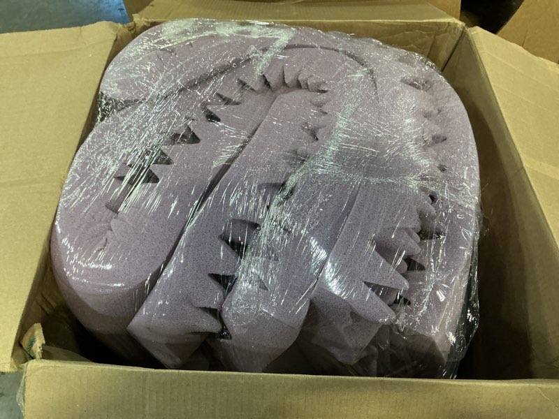 Condition photo showing Good Condition for muxhomo 3 inch full size mattress topper, 7-zone cooling gel infused mattress topper, egg crate memory foam bed pad, certipur-us and oeko-tex certification (54"×75", lavender) full 3 inch