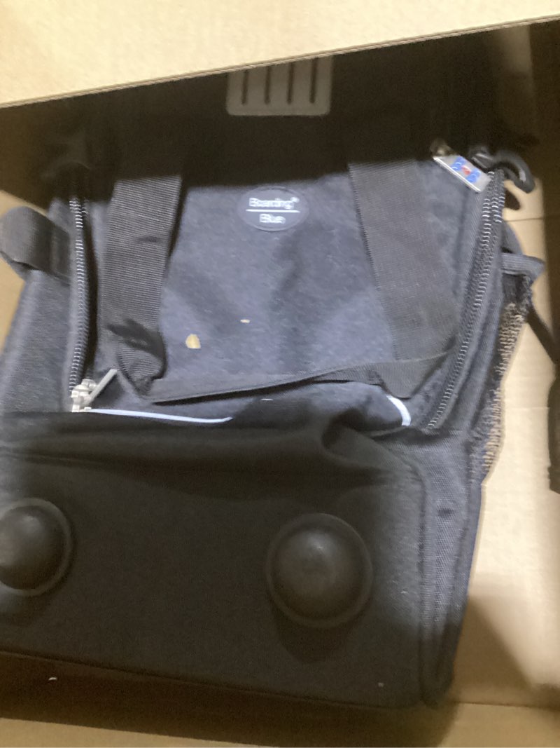 Condition photo showing Good Condition for Boardingblue 17x10x9 Inches United Airlines Rolling Personal Item Under Seat Travel Bag Suitable For Major Airlines, Not Suitcase, Rolling Travel Bag Design (Navy, 17x10x9 Inches) Navy 17x10x9 Inches