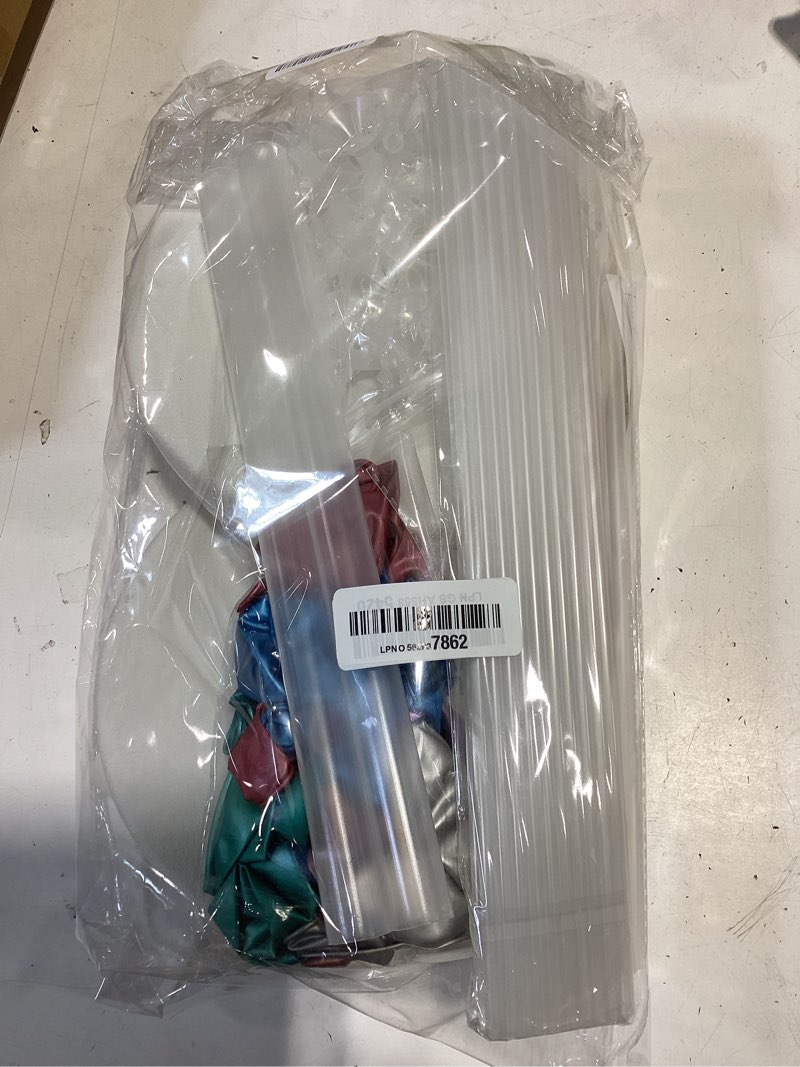 Condition photo showing Good Condition for balloon column kit for floor-7 colors metallic balloon stand kit,base&pole,balloon tower backdrop arch decoration for wedding,bridal&baby shower,birthday party,anniversary,graduation