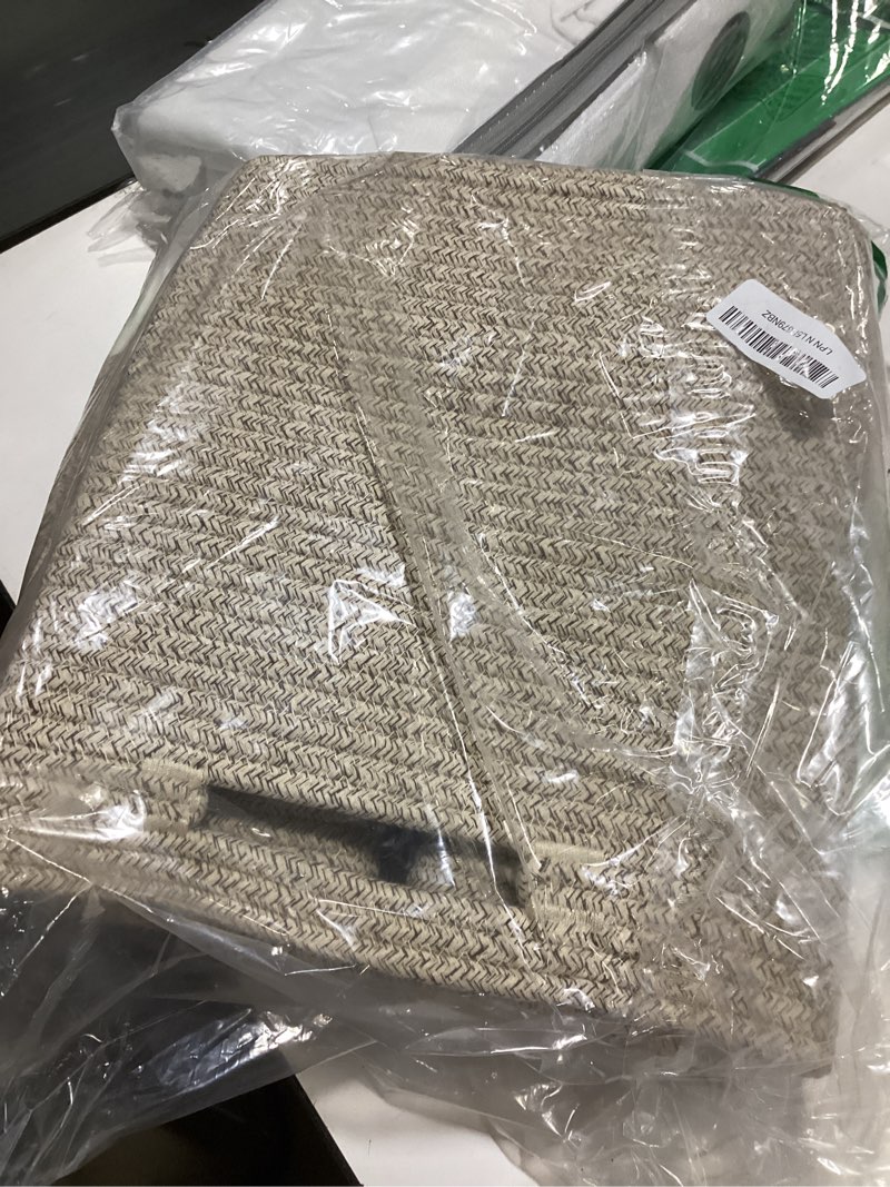 Condition photo showing Good Condition for OIAHOMY Storage Cubes, 13 Inch Cube Storage Organizer, Collapsible Storage Bins, Baskets for Organizing, Storage Bins for Shelves-Brown, 2-PACK Brown 2Pcs-13*13*13inch