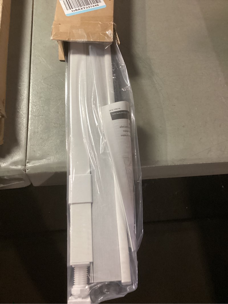 Condition photo showing New/Like New for lazblinds cordless cellular shades, no tools no drill blackout honeycomb shades pleated blinds for windows, 17'' w x 36'' h, silver white blackout-silver white 17'' w x 36'' h