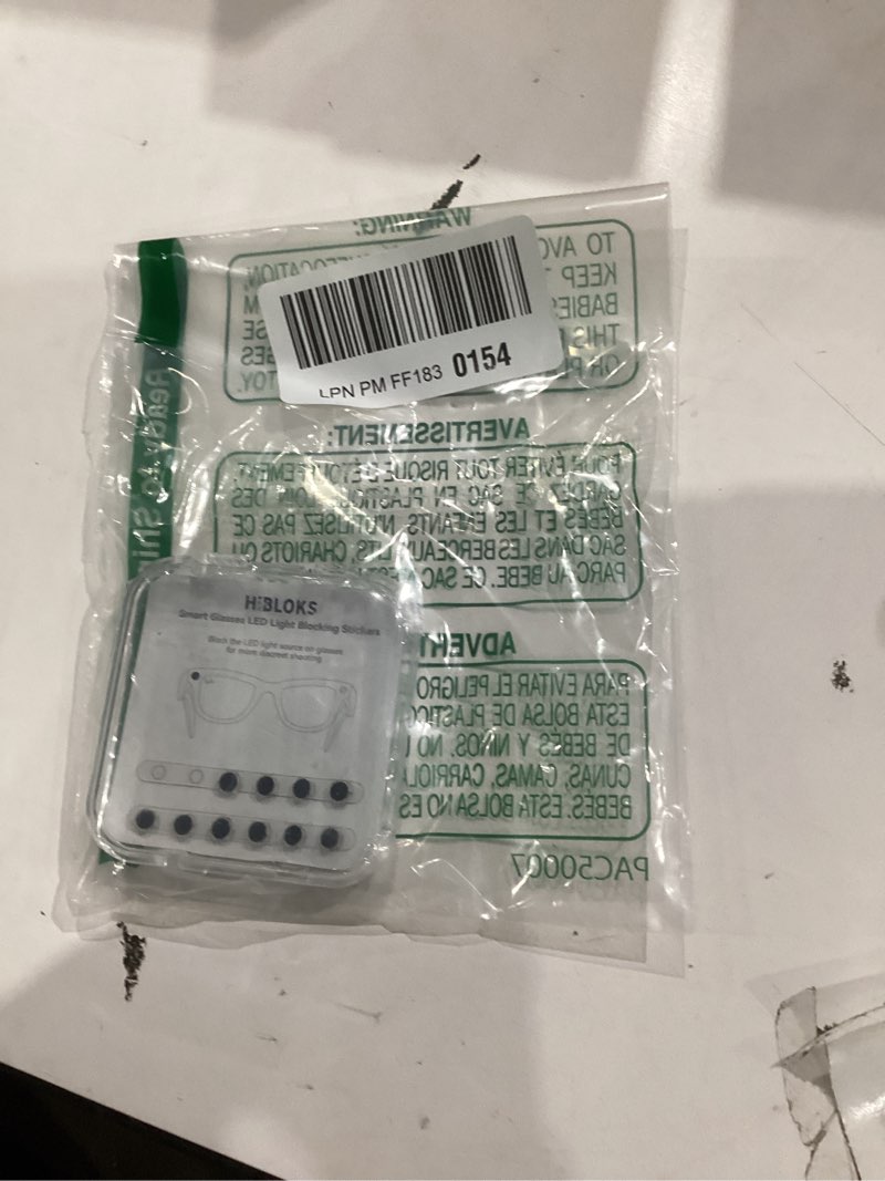 Condition photo showing New/Like New for RCstyle HiBloks LED Light Blocking Stickers Compatible with Ray-Ban Meta Gen 2 Wayfarer/Skyler/Headliner/Oakley Meta HSTN Accessories, Blackout LED Covers, Low-Tack Restickable (12Pcs)