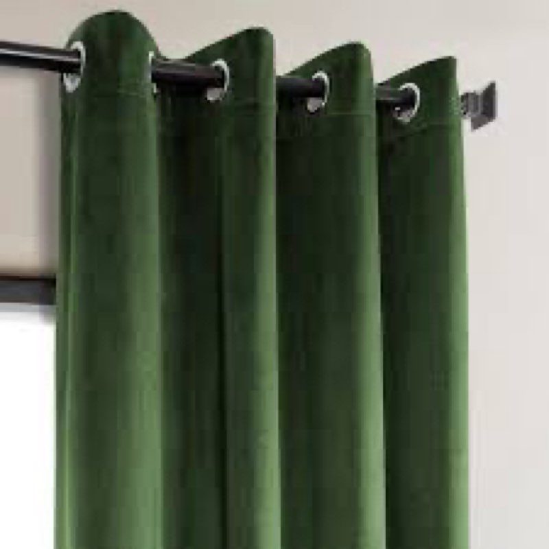 HPD Half Price Drapes Grommet Plush Velvet Curtains 108 Inches Long Room Darkening Curtains for Bedr