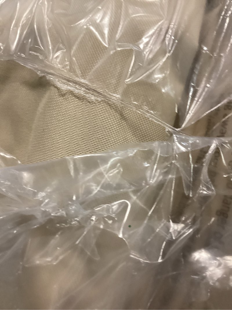 Condition photo showing Good Condition for vailge patio chair covers, lounge deep seat cover, heavy duty and waterproof outdoor lawn patio furniture covers (2 pack - large, beige & brown) beige & brown chair cover - 2 pack large