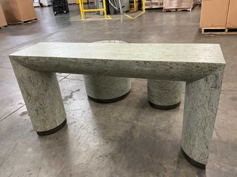 Condition photo showing Good Condition for ambrose cantilever pull up tables (incomplete set: see photos) (missing glass for long table)