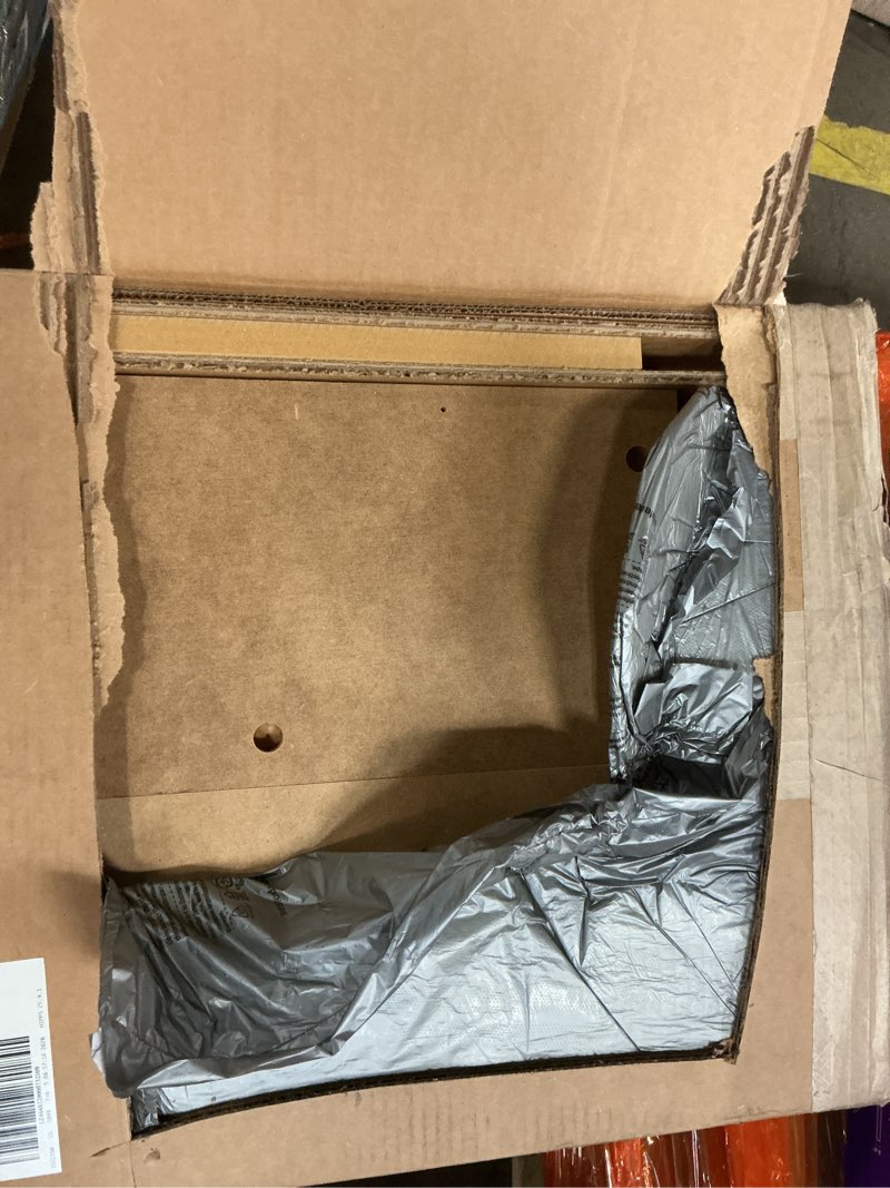 Condition photo showing As Is for Prepac Stylish Flat Wood Panel Headboard for Queen Size Beds, Simplistic Wooden Queen Headboard 2.25" D x 64.5" W x 48" H, Black, BHFQ-1301-1 Black Queen Bed