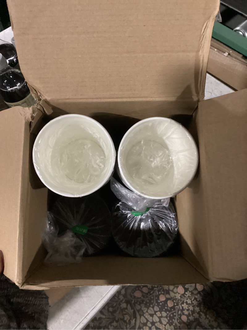 Condition photo showing item condition for 50 Pack Christmas Disposable Coffee Cups with Lids North Pole Train Golden Tickets 9 oz Bulk Hot Cocoa Chocolate Christmas Polar Train Cups Supplies Party Decorations Movies Favors Golden Train 50